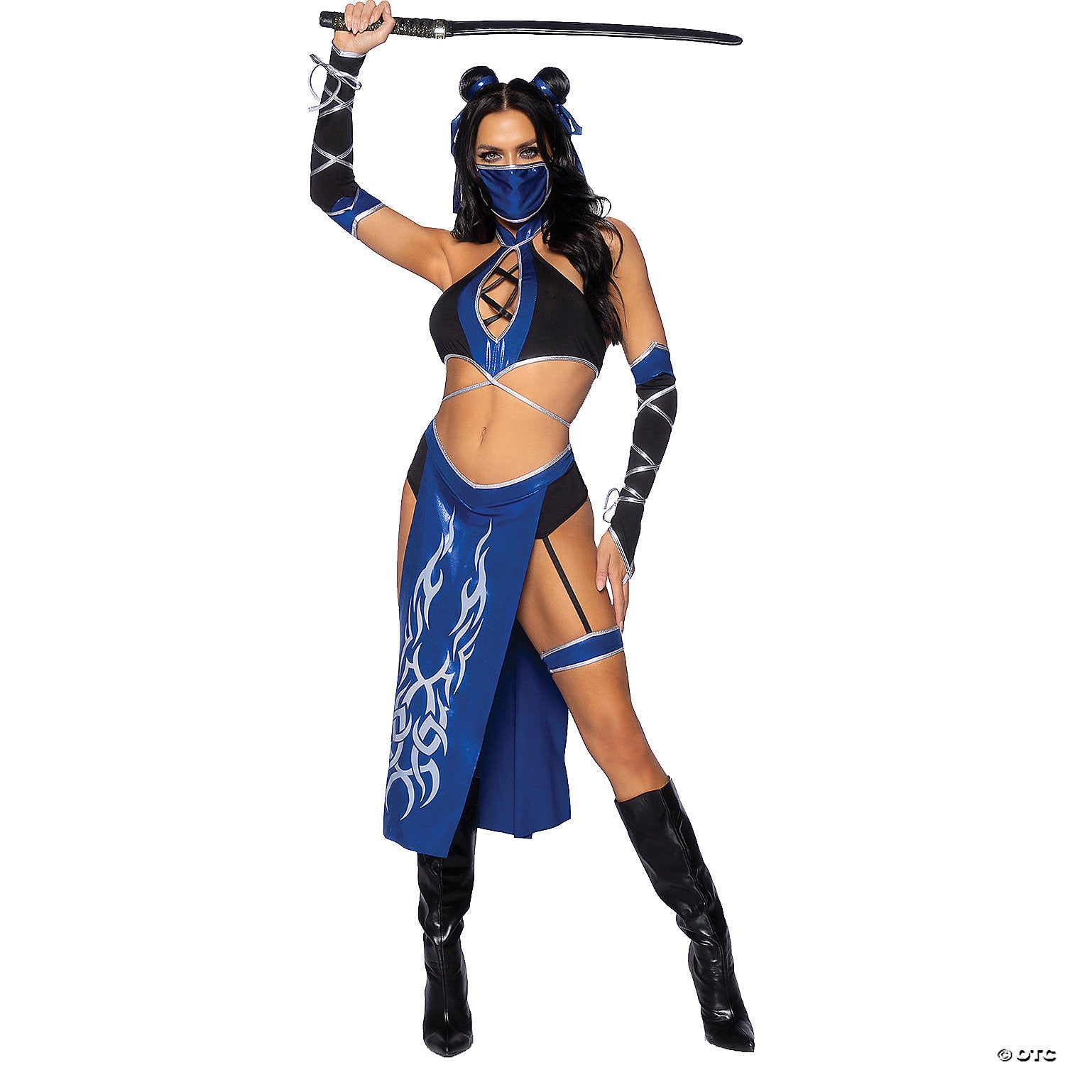 ninja 5pc halter crop top lg~ua87145lg-a01