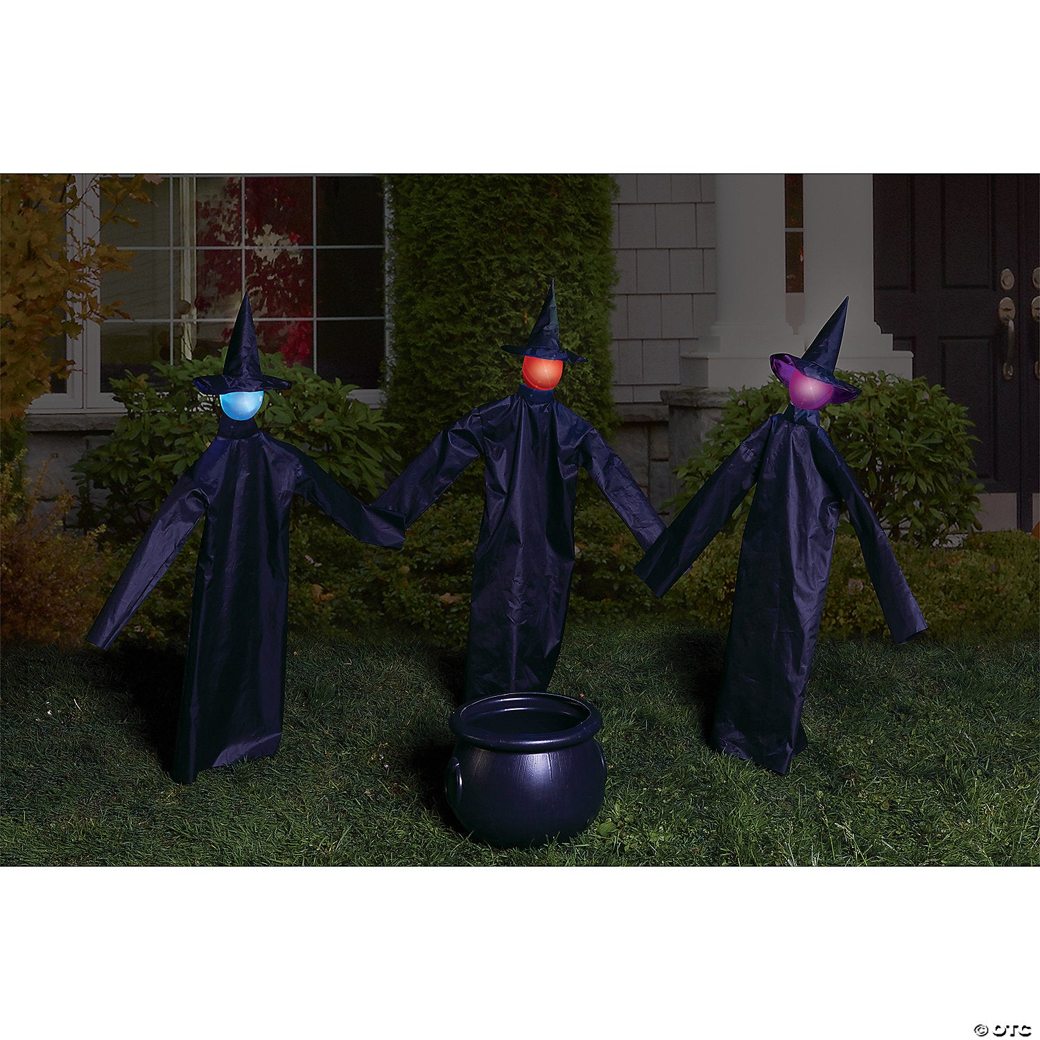 36  witty witches with cauldron decoration   set of 3~fw91221-a01