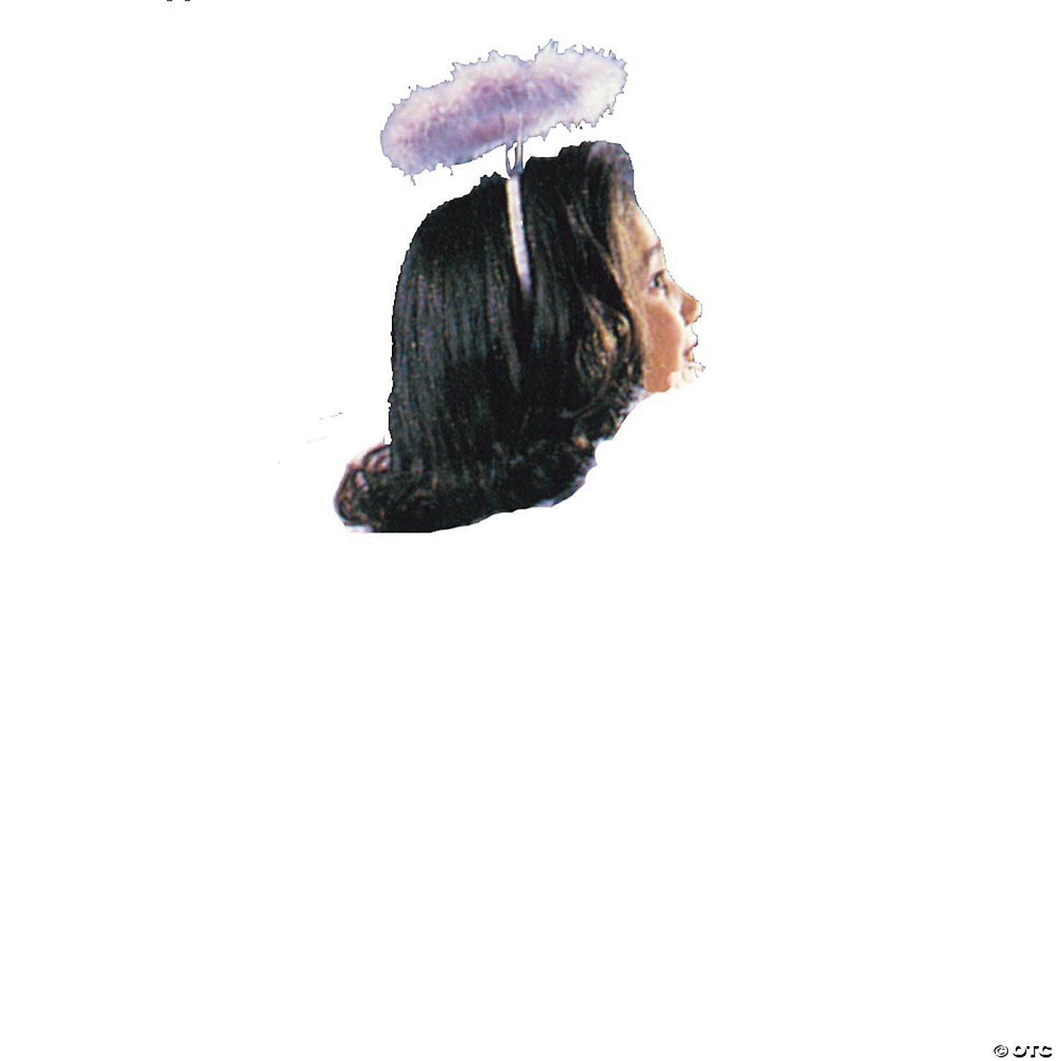 white marabou halo~fw8112wt-a01