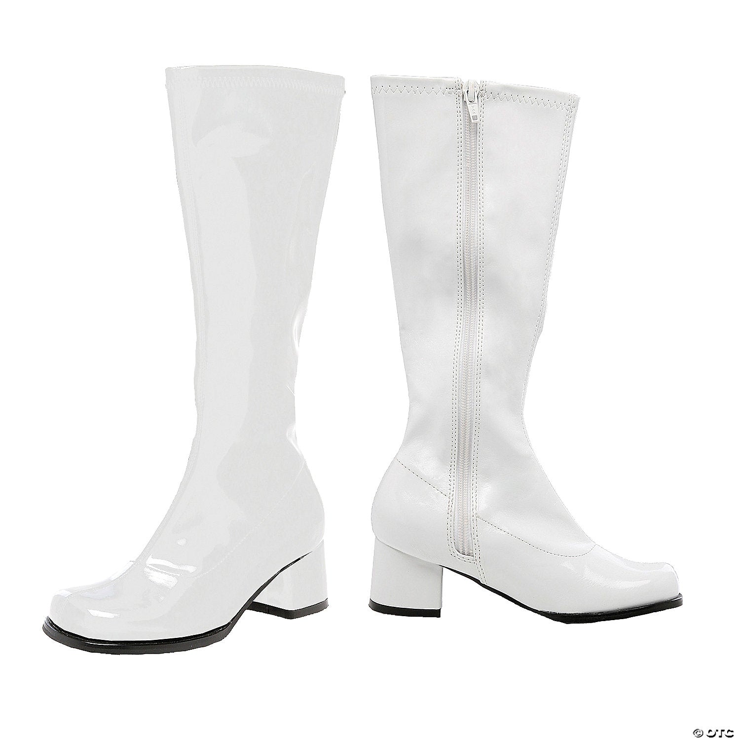 girl s  white go go boots   size 1~ha71md