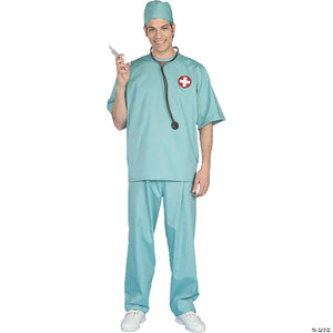 men s surgical scrubs costume   standard~fm57490