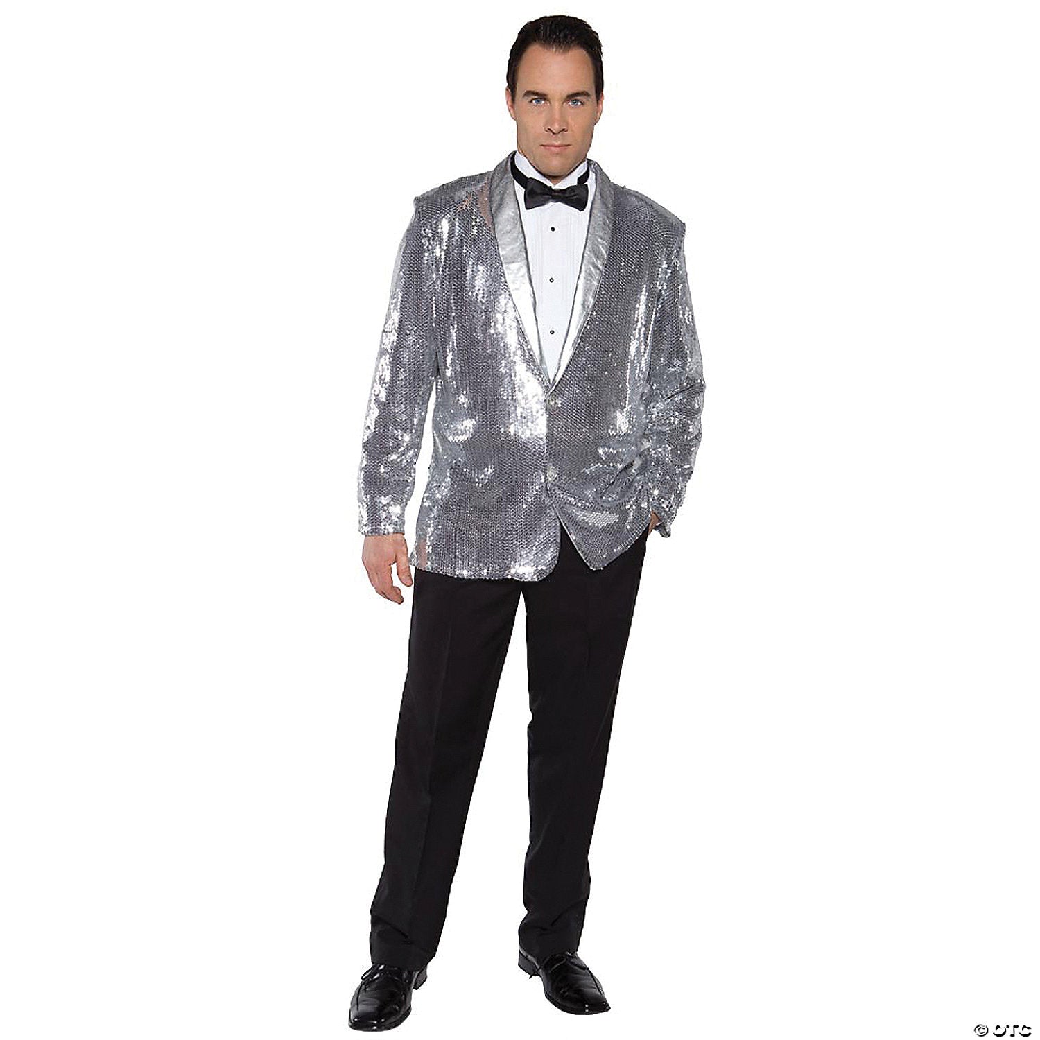 men s silver sequin jacket costume   standard~ur29661
