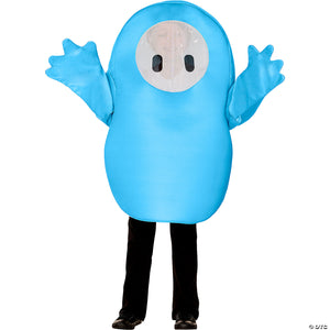 kids fall guys& 8482  blue polyester tunic blue costume   fits up to size 14~fw107962
