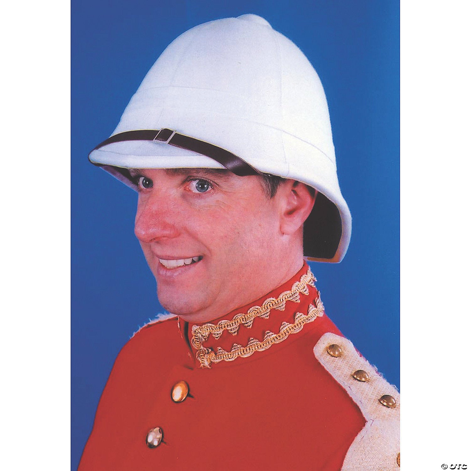 adults white british pith hat~ga113wt