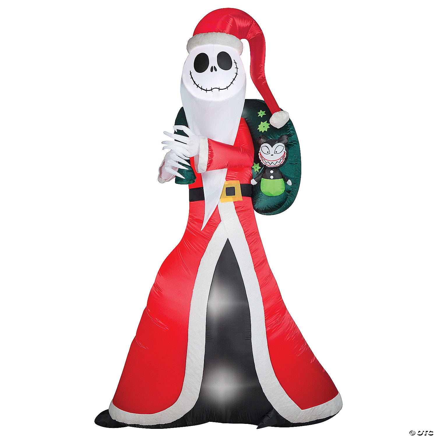 airblown& 174  jack skellington as sandy claws 60  inflatable christmas outdoor yard decor~ss882548g