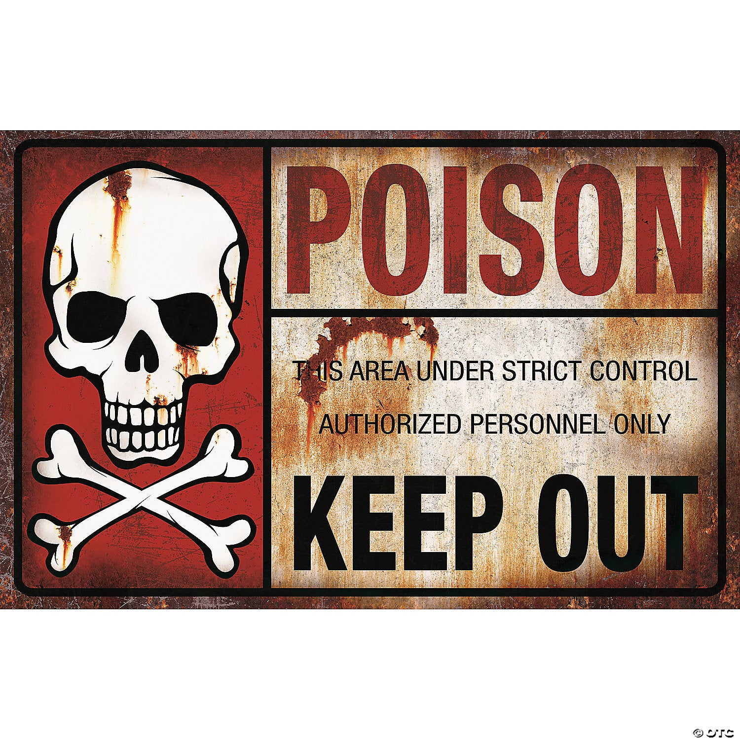 metal poison sign~ss71913