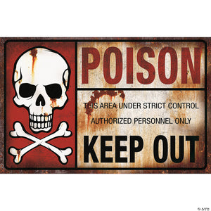 metal poison sign~ss71913