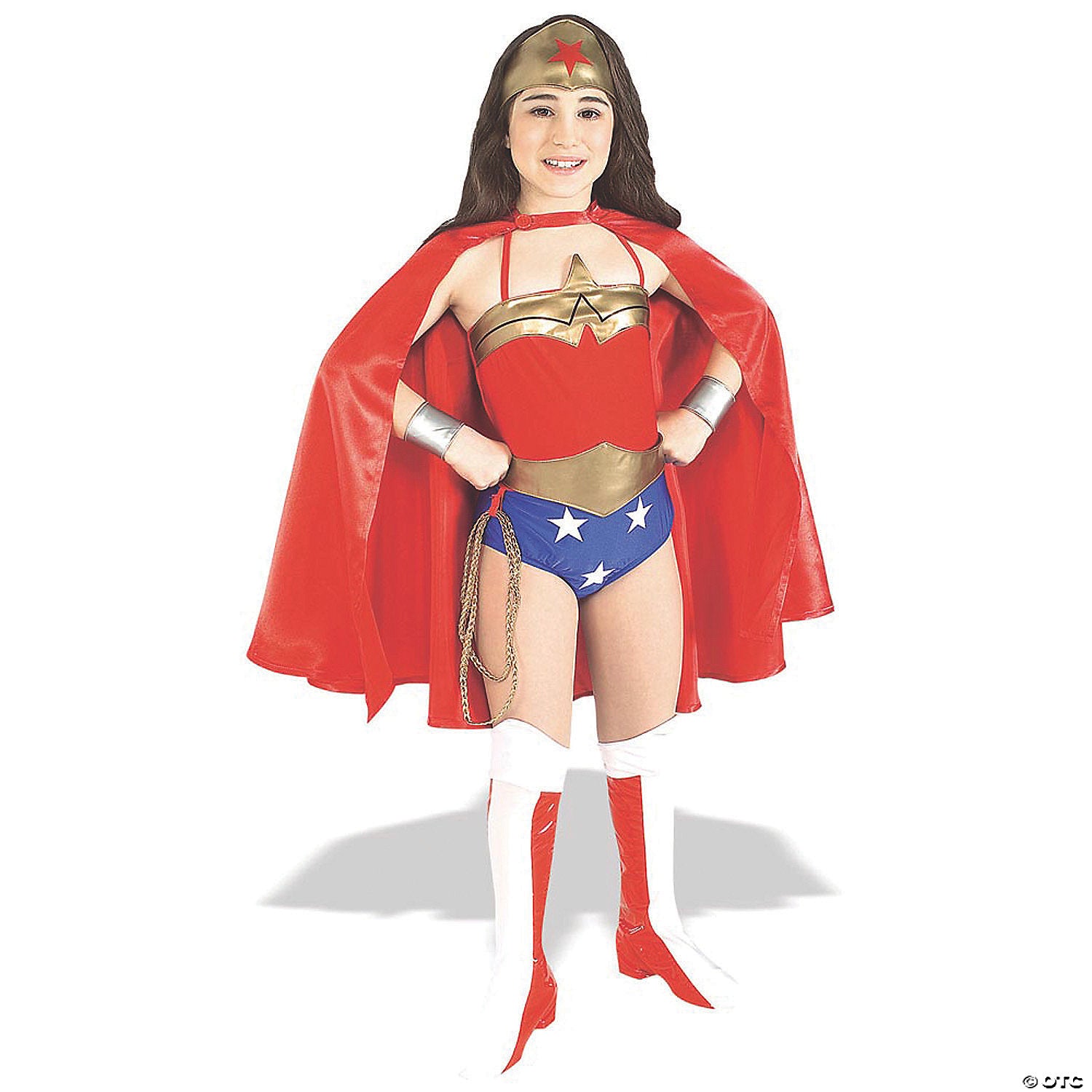 girl s deluxe wonder woman& 8482  costume   large~ru882122lg