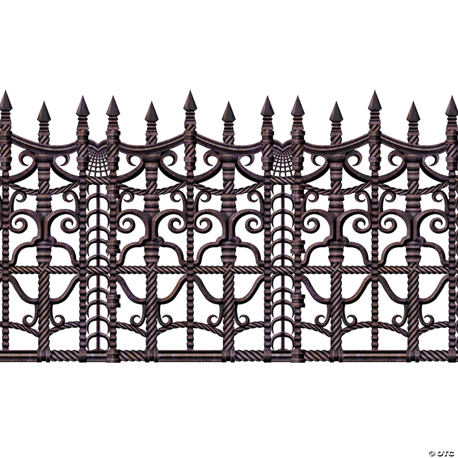 30  creepy fence border plastic backdrop~bg00908