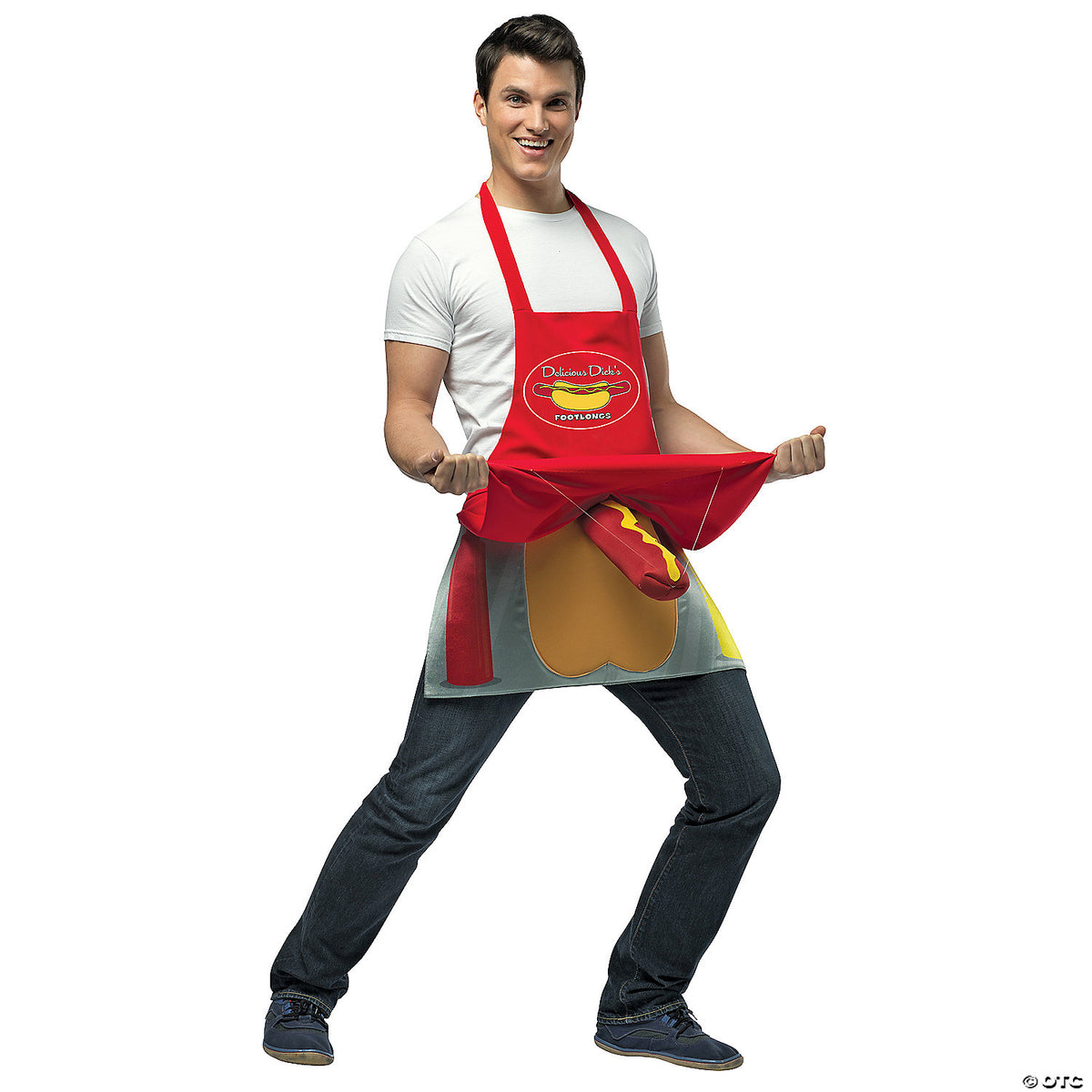 adult dirty hot dog vendor apron~gc6956-a01