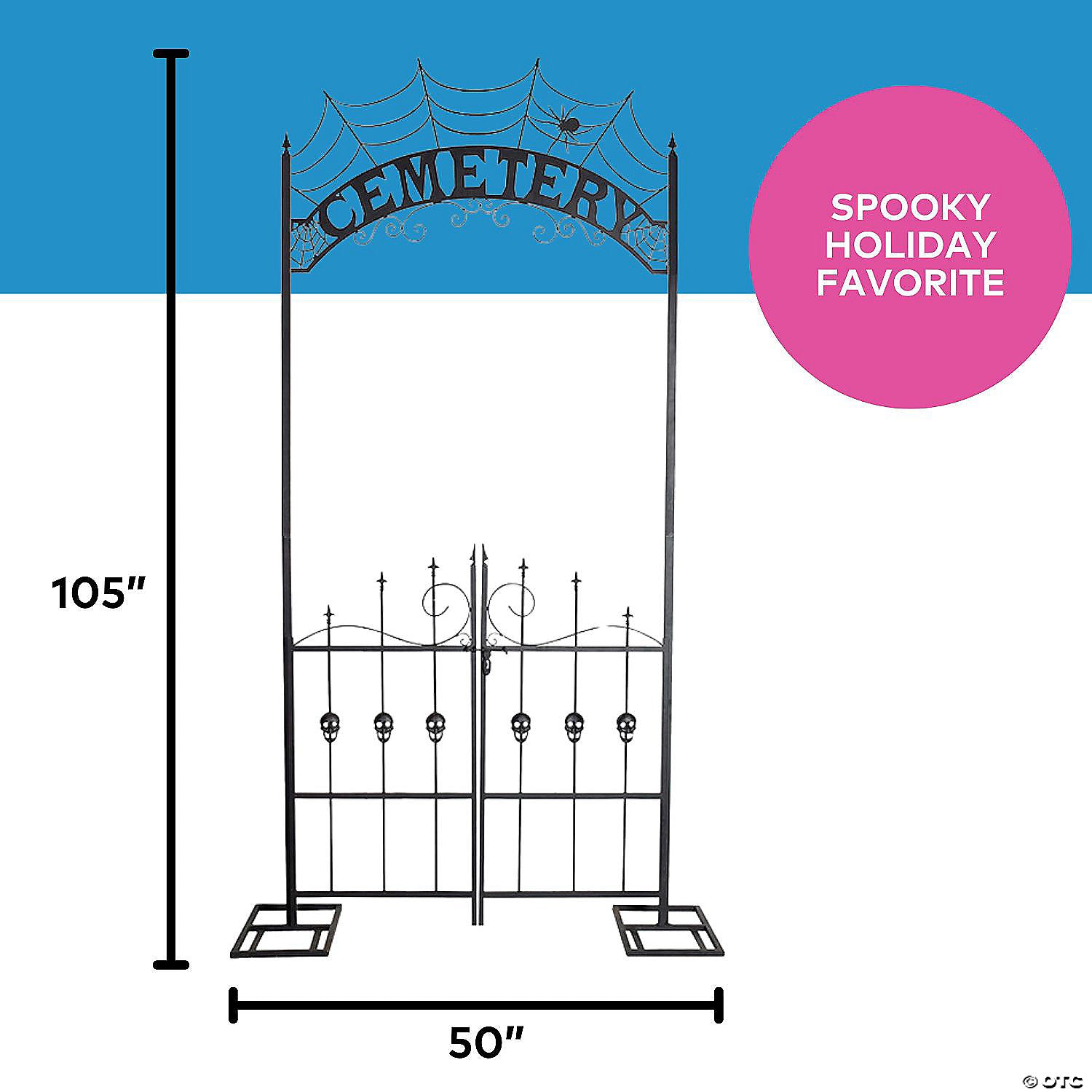 8 5 ft  cemetery archway gate halloween decoration~ss48038-a02