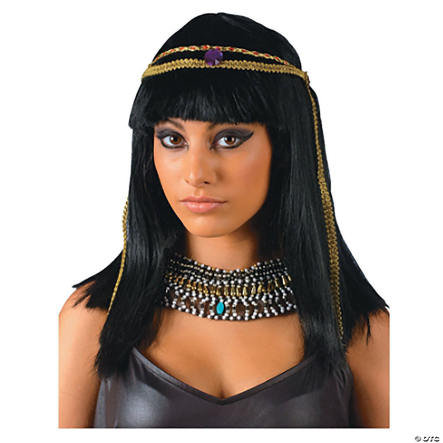 women s black egyptian queen wig~fw9235c