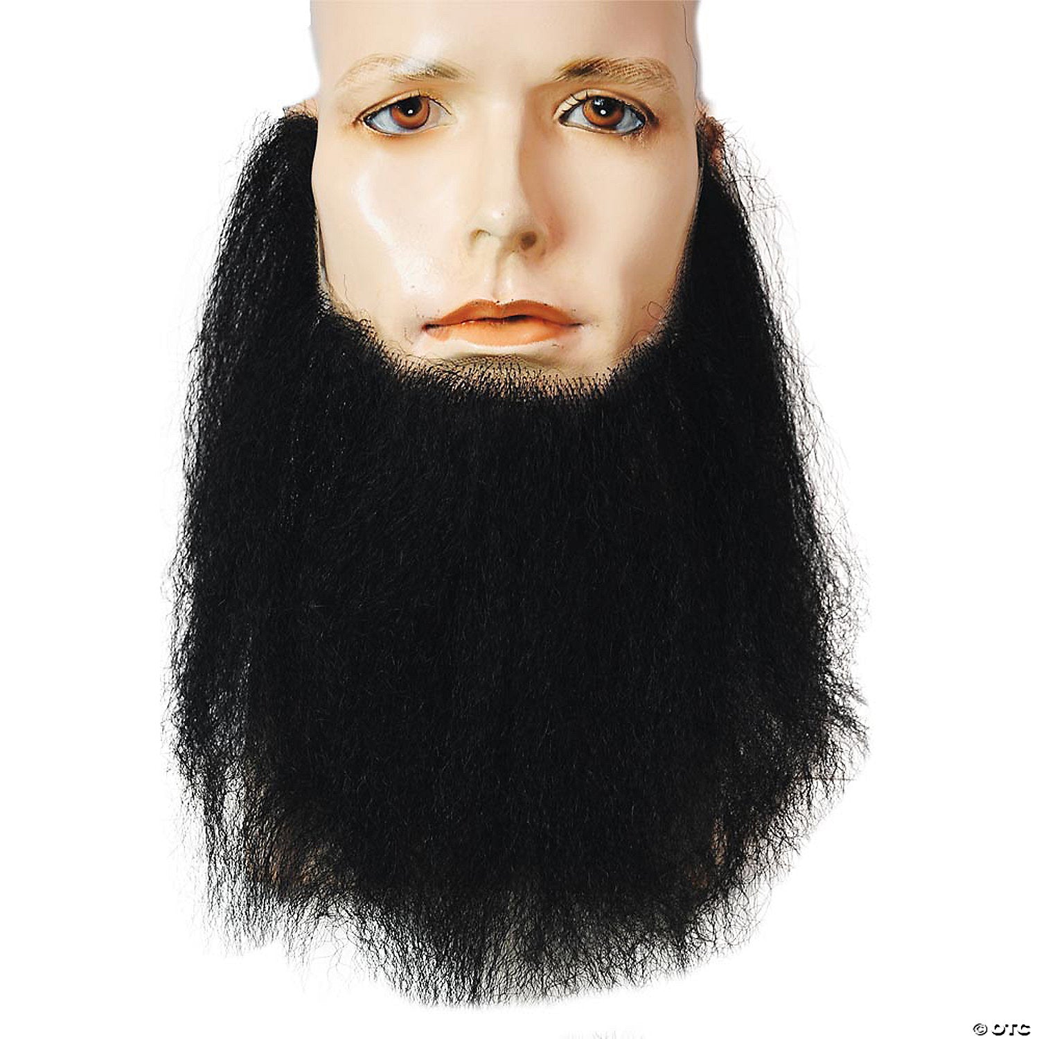 men s black human hair beard~lw602bk