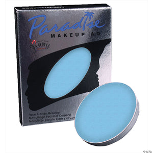 mehron paradise pro aq& 8482  makeup single refill light blue~dd521