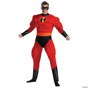 men s the incredibles deluxe muscle mr  incredible costume~dg5368t