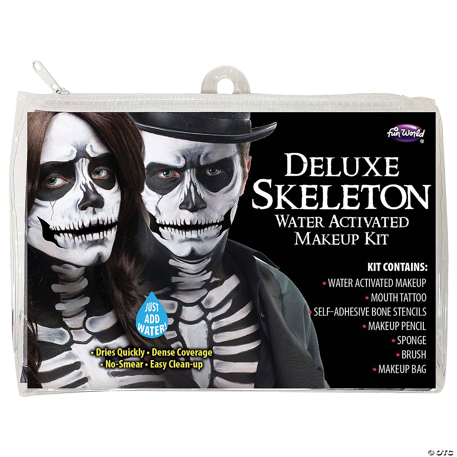 make up zipper bag skeleton kit~fw2907cs