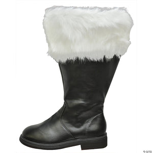 men& 8217 s wide calf santa claus boot with fur cuff   small 8 9~ha159wcsm