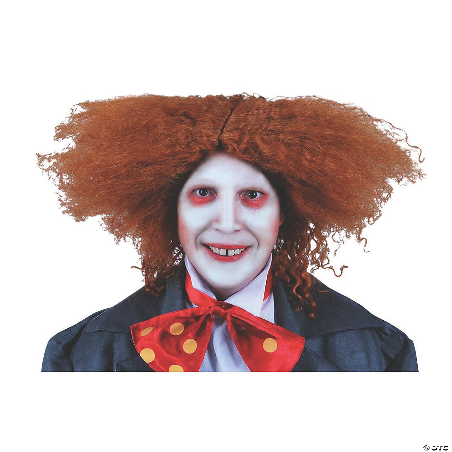 adults red wild curly wig~mr179522