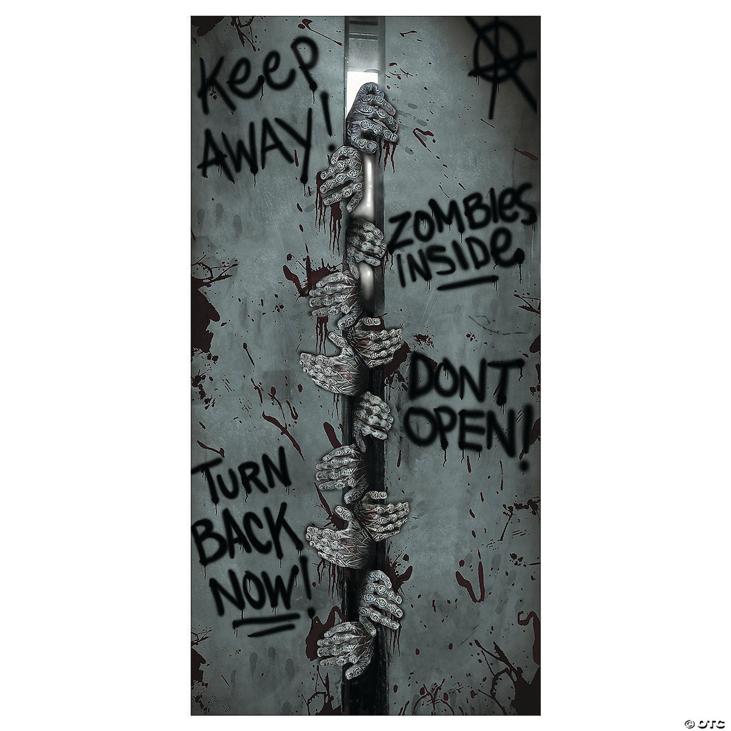 plastic zombie breakout door cover halloween decoration~fw9342zin