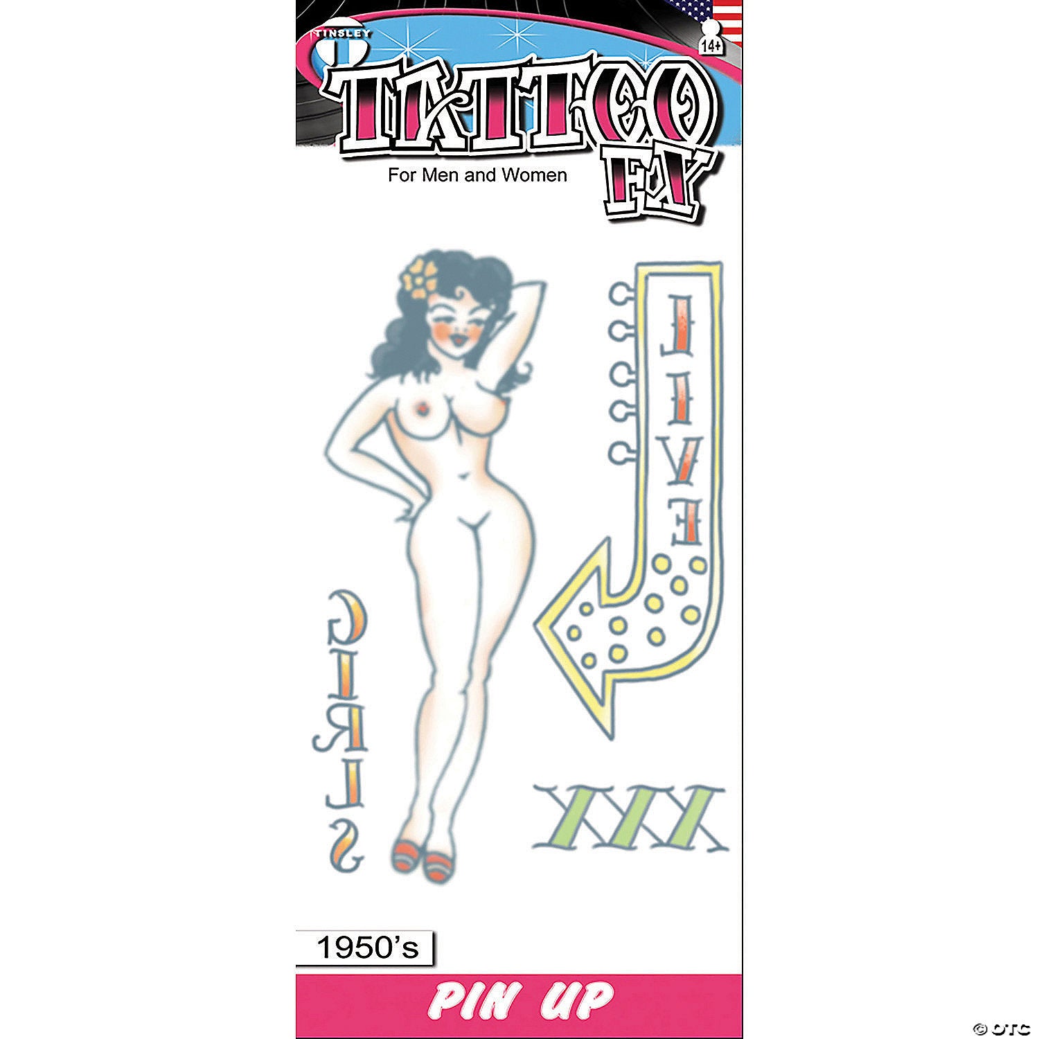 1950 s pin up girl tattoo fx~dfpu706