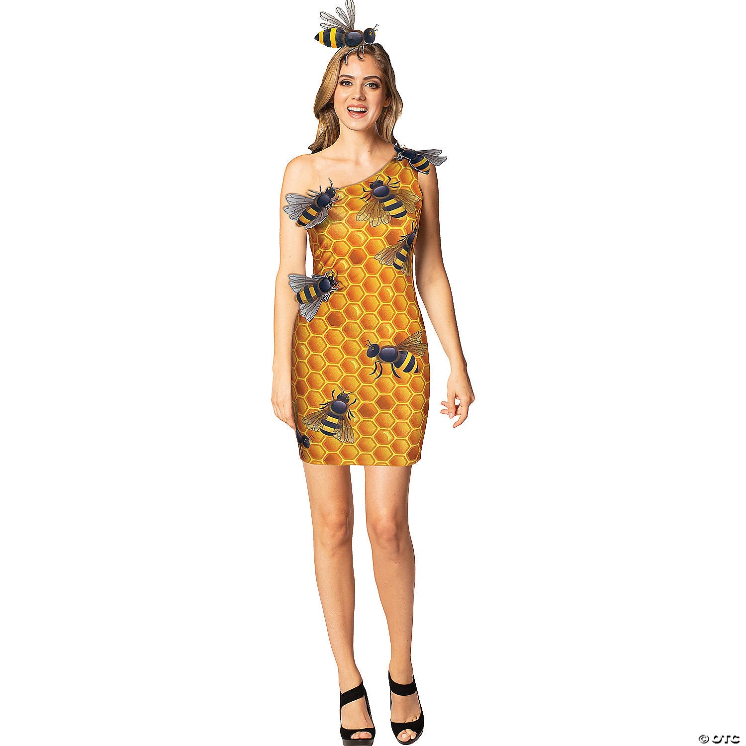 honey comb dress women 4 8~gc6406