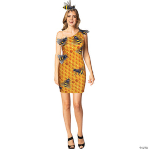 honey comb dress women 4 8~gc6406