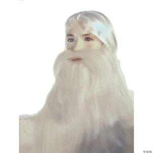 white special bargain wizard beard & wig~lw651wt