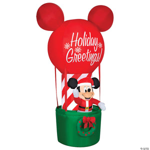 airblown& 174  mickey in hot air balloon 84  inflatable christmas outdoor yard decor~ss85352g
