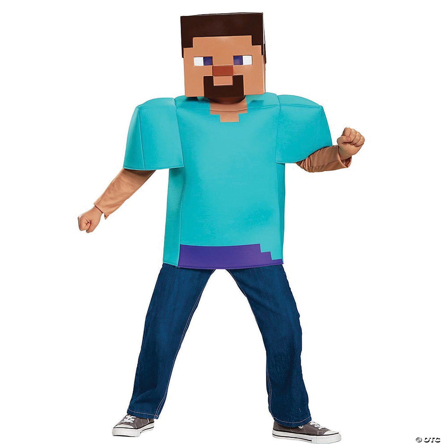 kids classic minecraft steve costume   medium~dg65639k-a01