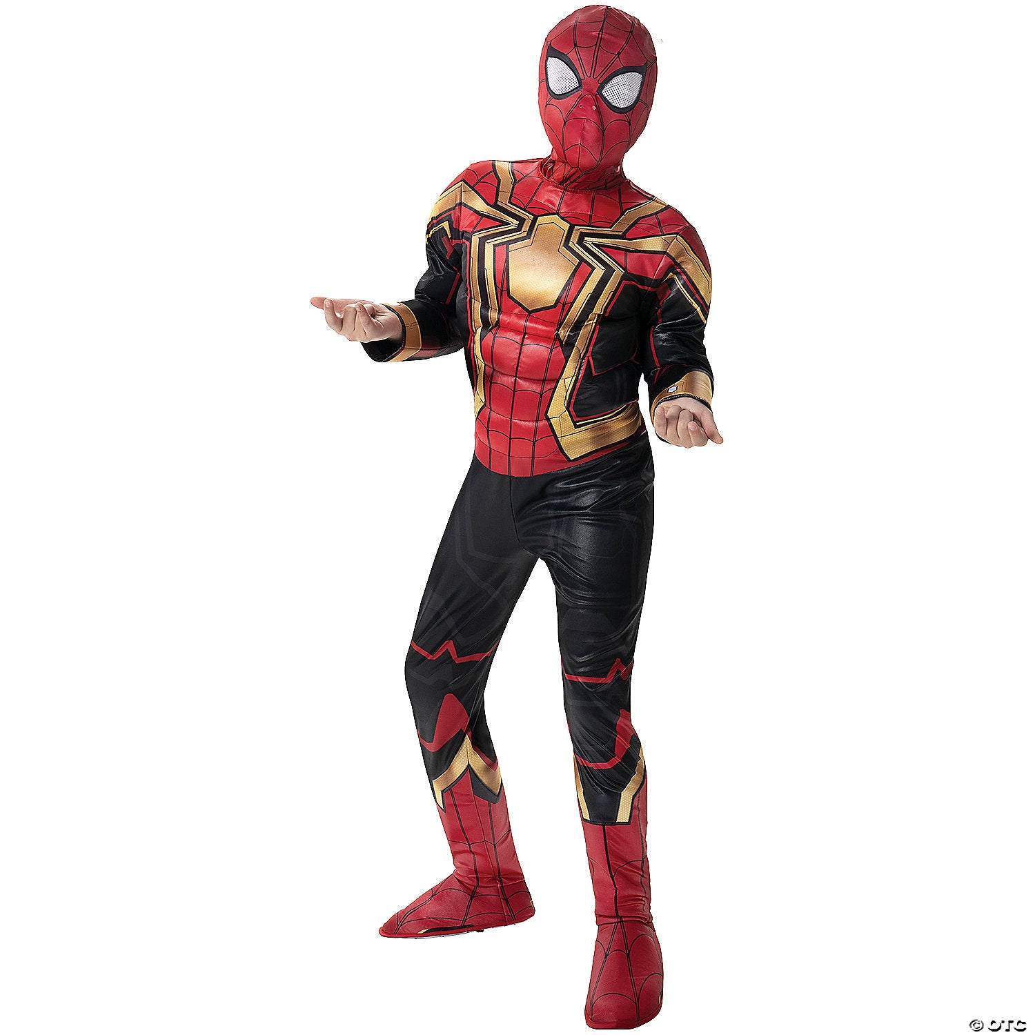 kids qualux integrated suit spider man& 8482  costume 12 14~jwc0731lg