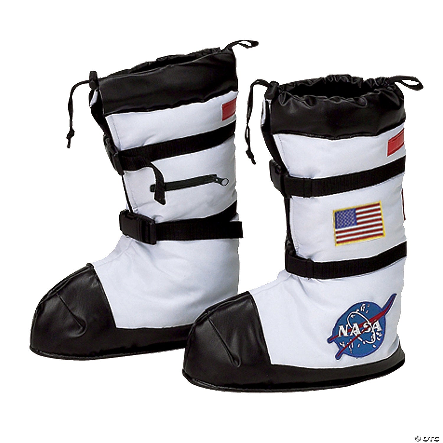 kids white & black astronaut boots~ar55lg