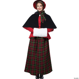 women s holiday caroler costume~cc01515xs-a01