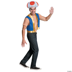 adult s super mario bros & 8482  toad costume kit   42 46~dg85229ad