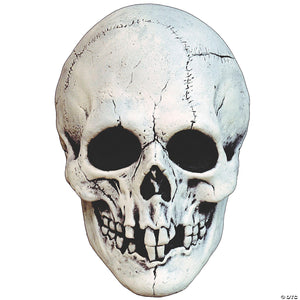 adults white night owl skull plastic overhead mask   one size~majm106