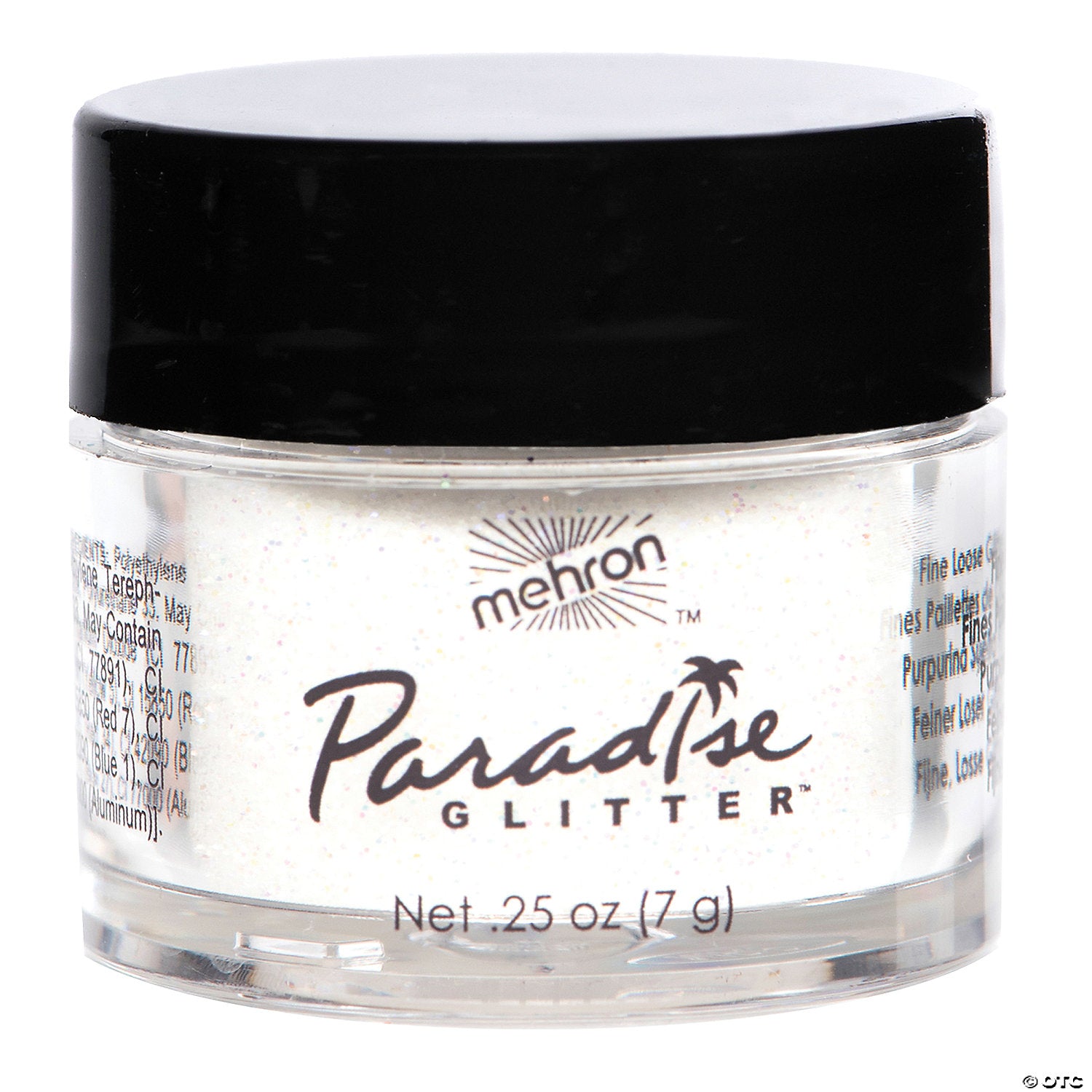 paradise glitter white  0 25 oz~dd827w