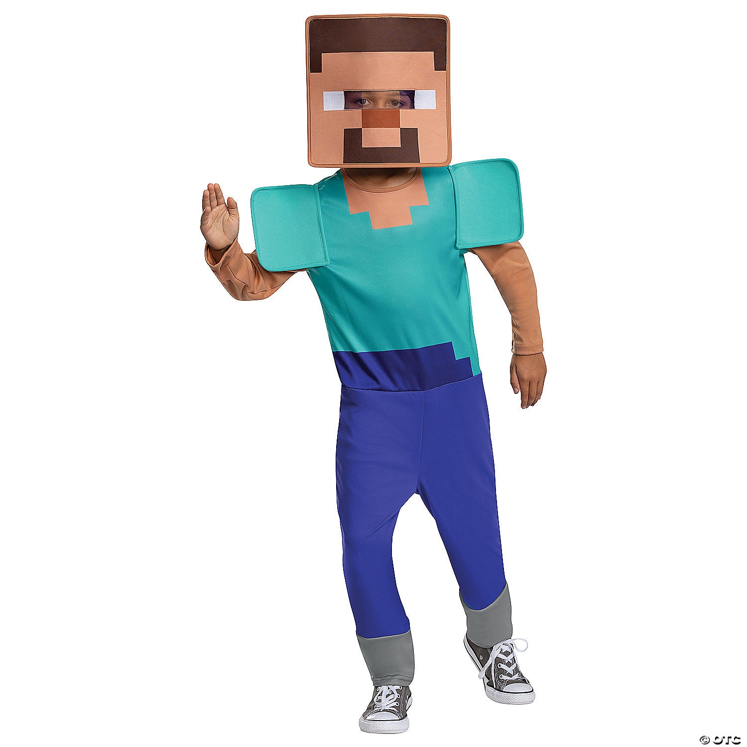 kids minecraft steve sustainable costume   small~dg124859l-a01