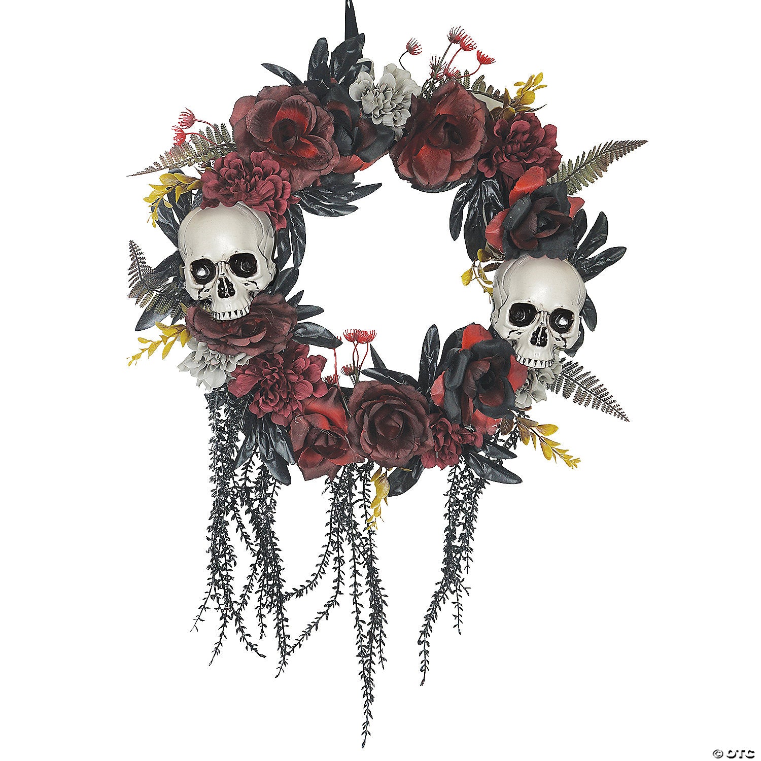 wreath skull roses~ss60766