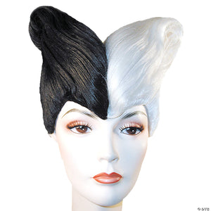 black and white combo wig~lw318bw