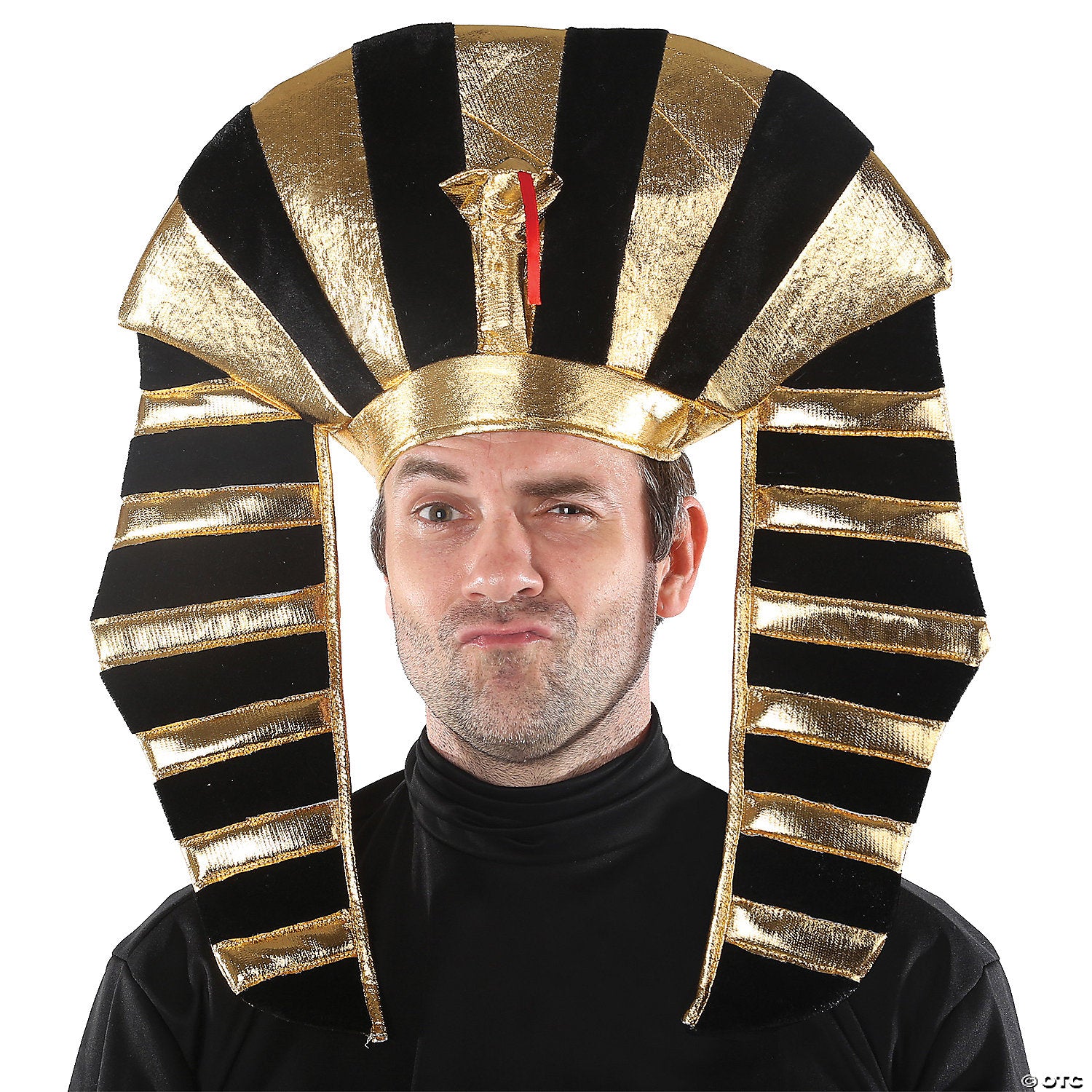 adults gold & black king tut hat~mr158085