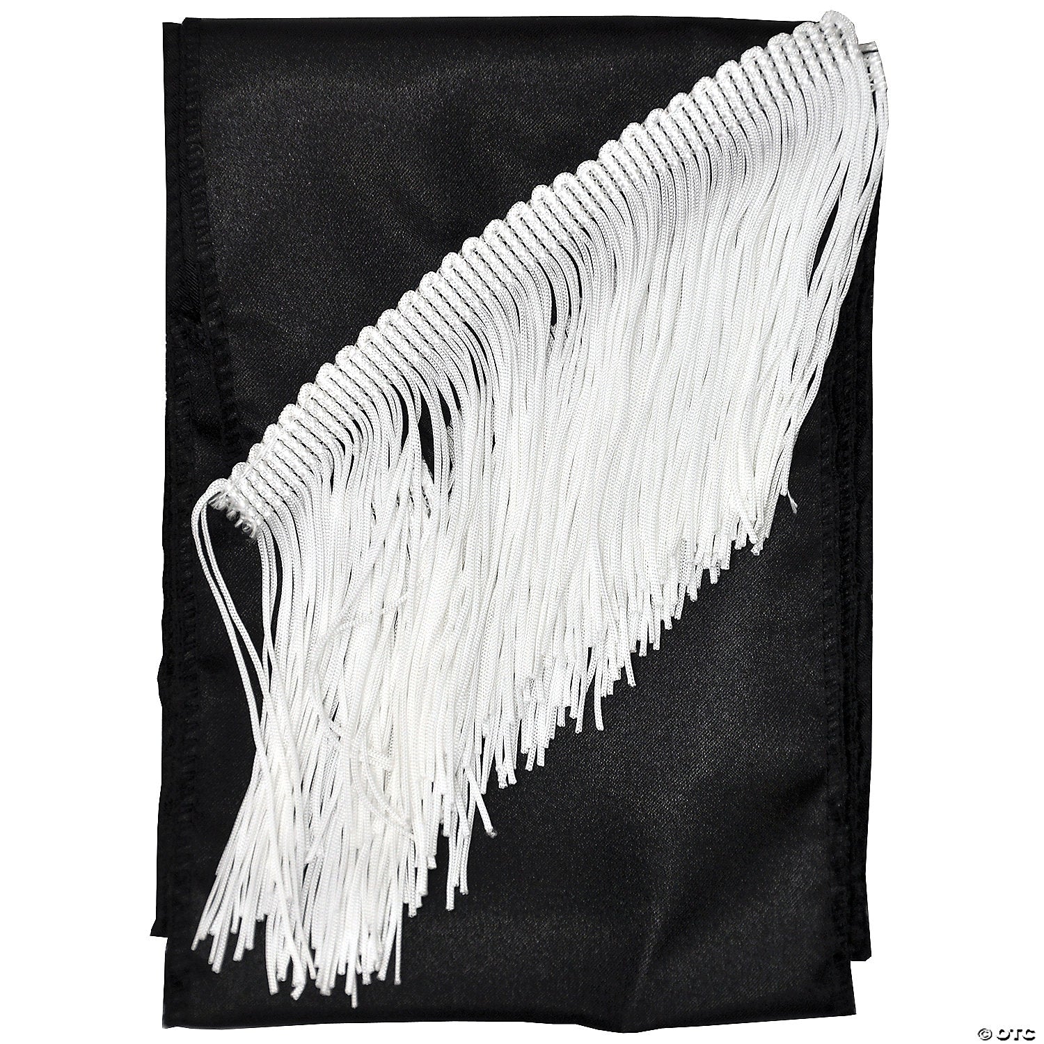 satin fringed sash~ab18bk