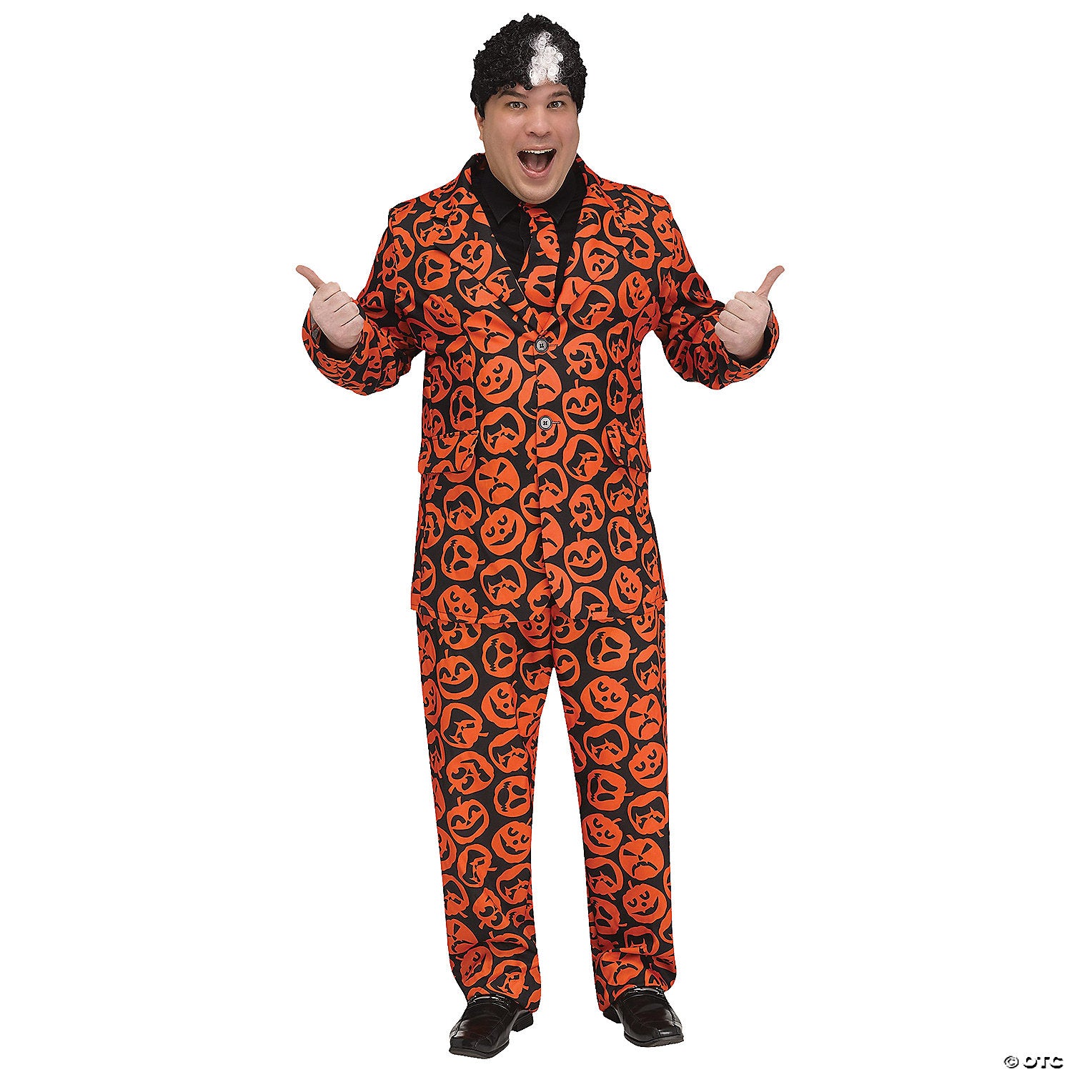 adults plus size david s  pumpkin costume~fw100245-a01