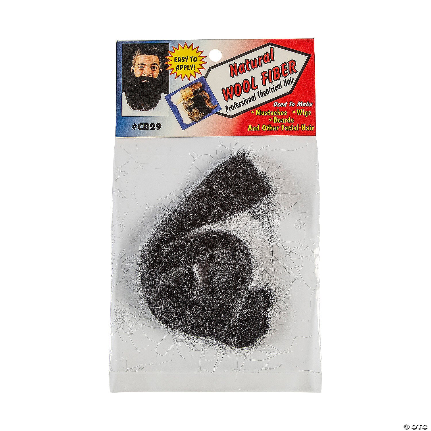 wool fiber black~cb29bk