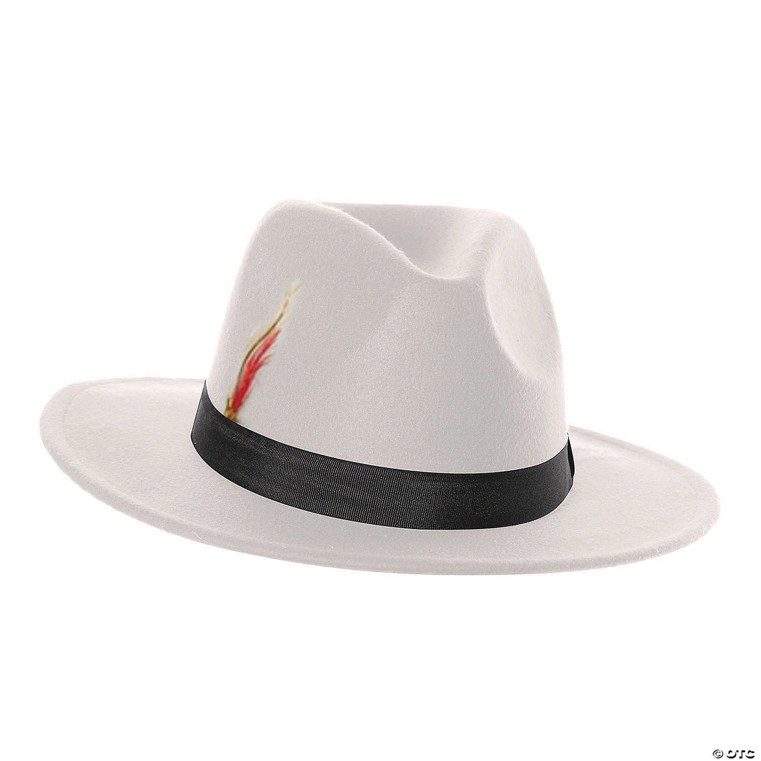 adults white fedora hat~ur30293os