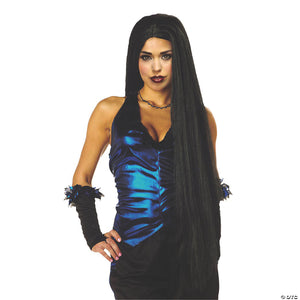 36  adults black long wig~mr176012