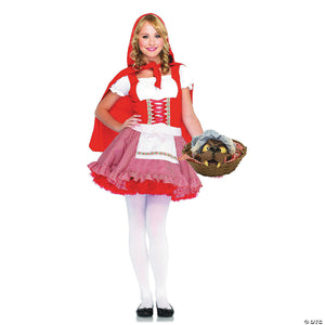 teen girl& 8217 s lil& 8217  miss red riding hood costume small medium 10 12~uaj48033sd