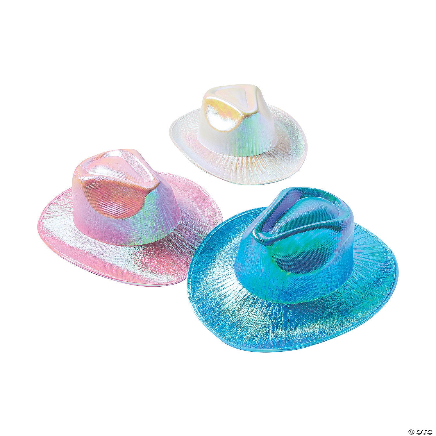 adults iridescent cowboy hats~13830725