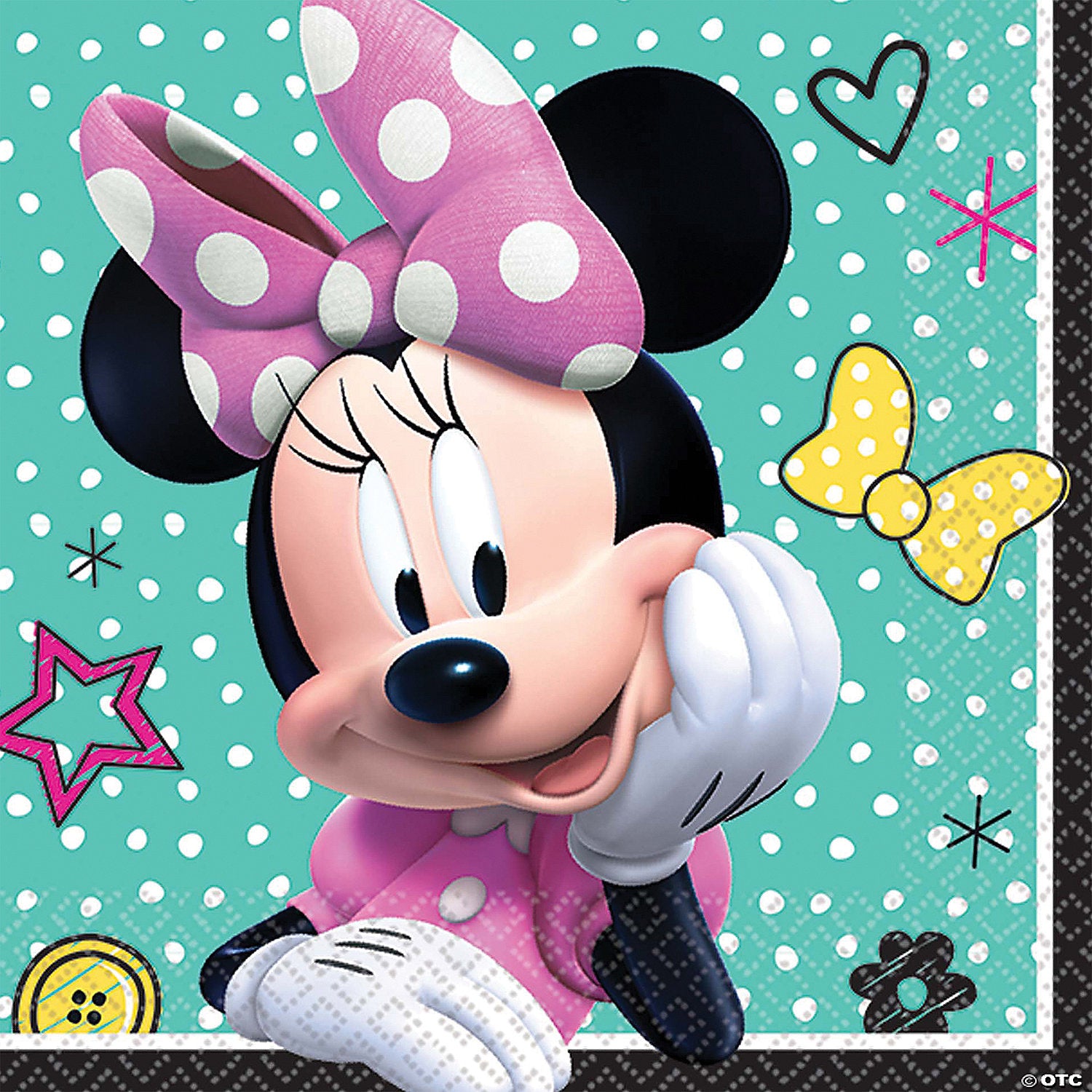 disney minnie mouse beverage napkins~am501868