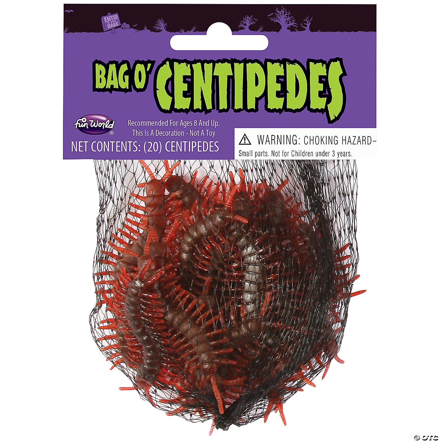 bag of centipedes decoration   20 pc ~fw91467c