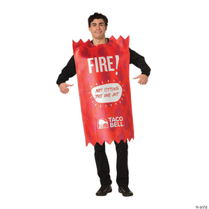 adult taco bell fire sauce costume~gc3565