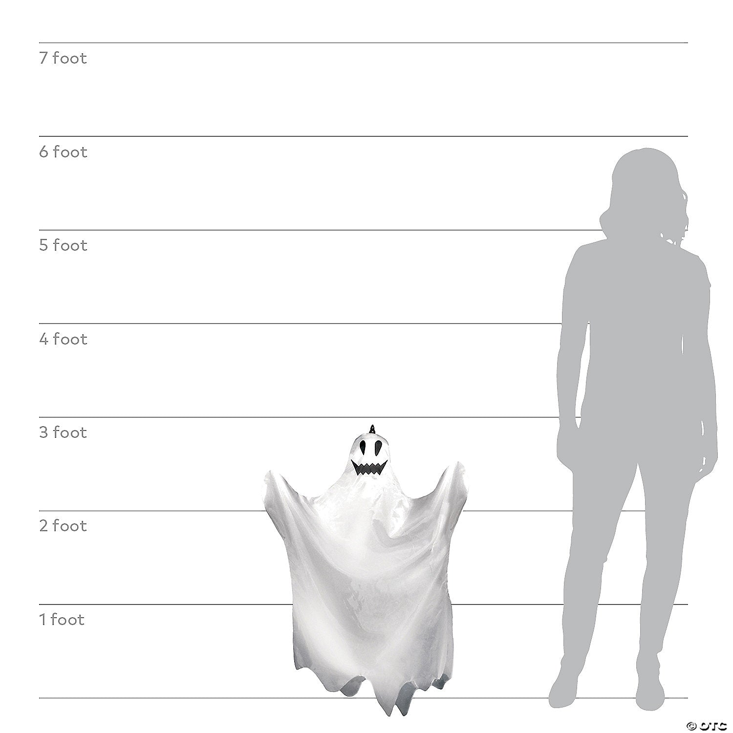 35  animated hanging flying ghost decoration~tt56102-a06